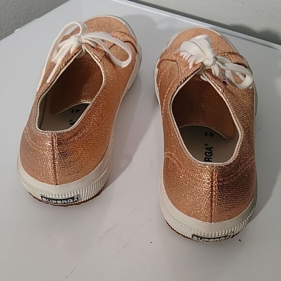 Superga 2750 Metallic Rose Gold Sneaker 9.5 - Picture 5 of 8